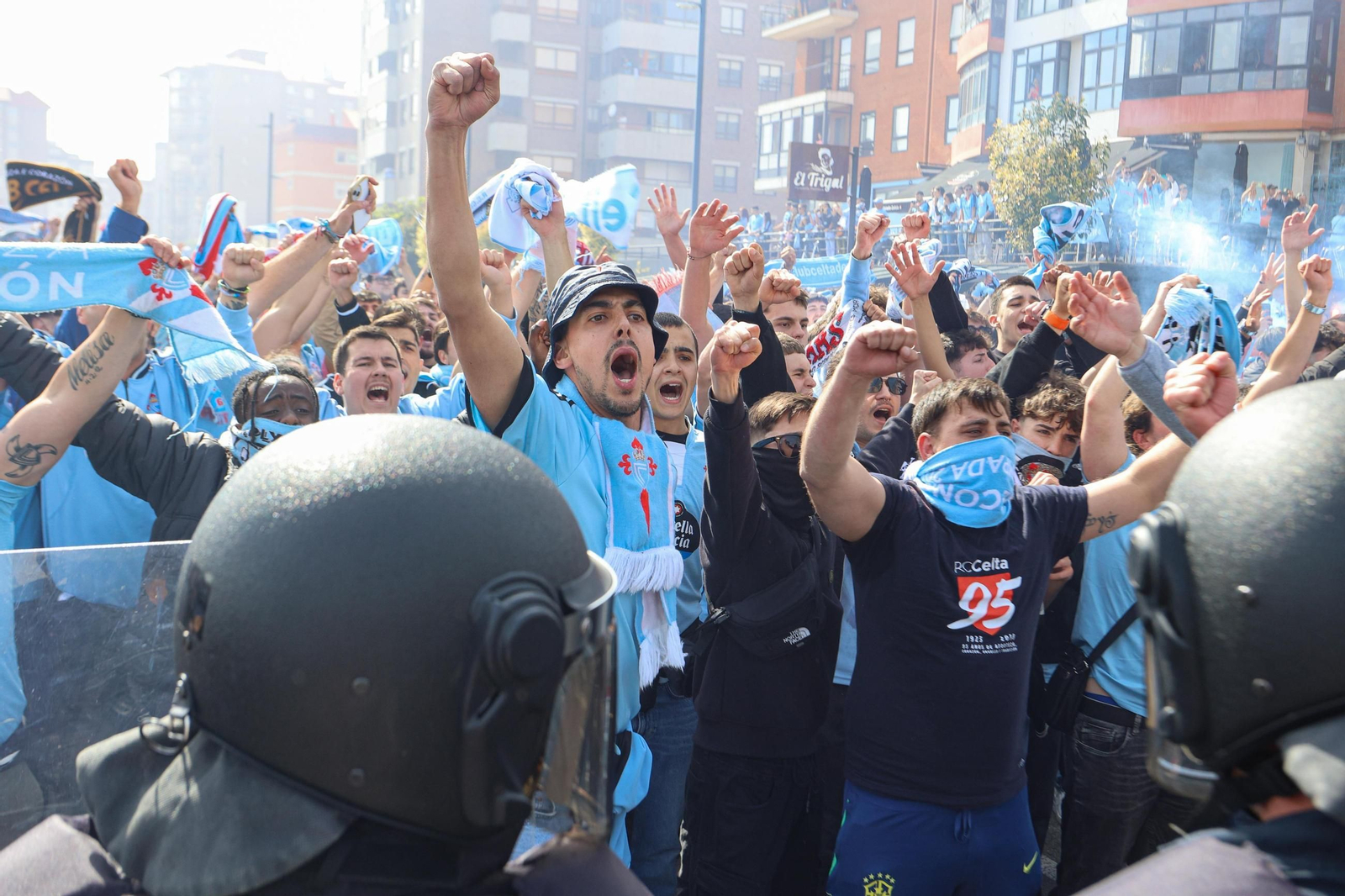 Galería | La goleada del Friburgo puso fin al sueño europeo del Celta