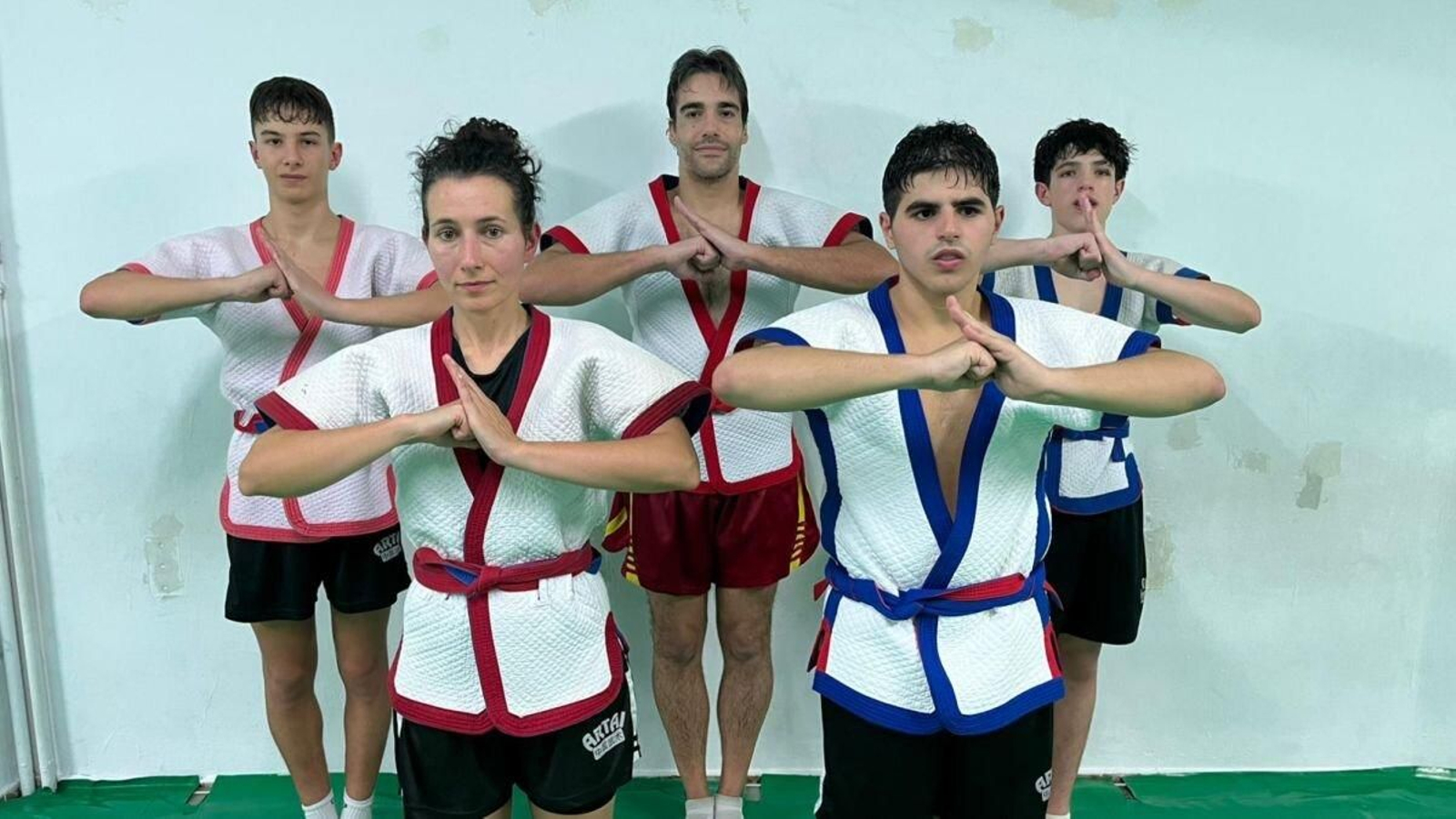 Los competidores ourensanos.