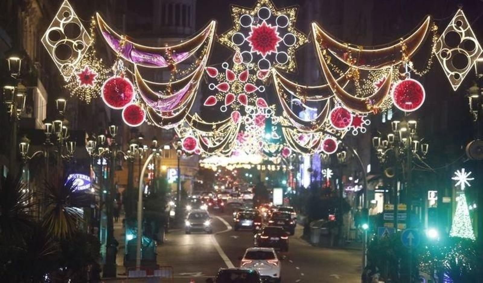 Las luces de Navidad en Vigo.