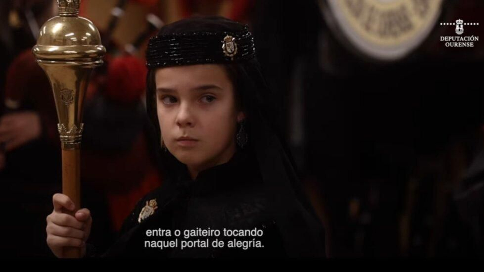 Daniela, la protagonista de la felicitación de Navidad de la Diputación.