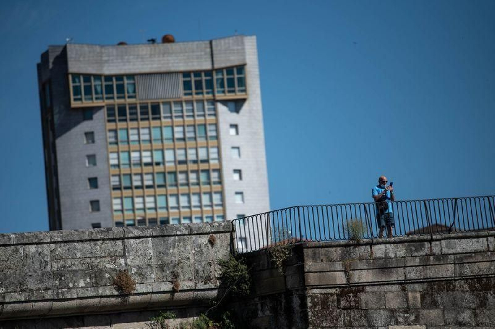Las altas temperaturas, protagonistas del día en Ourense (ÓSCAR PINAL).