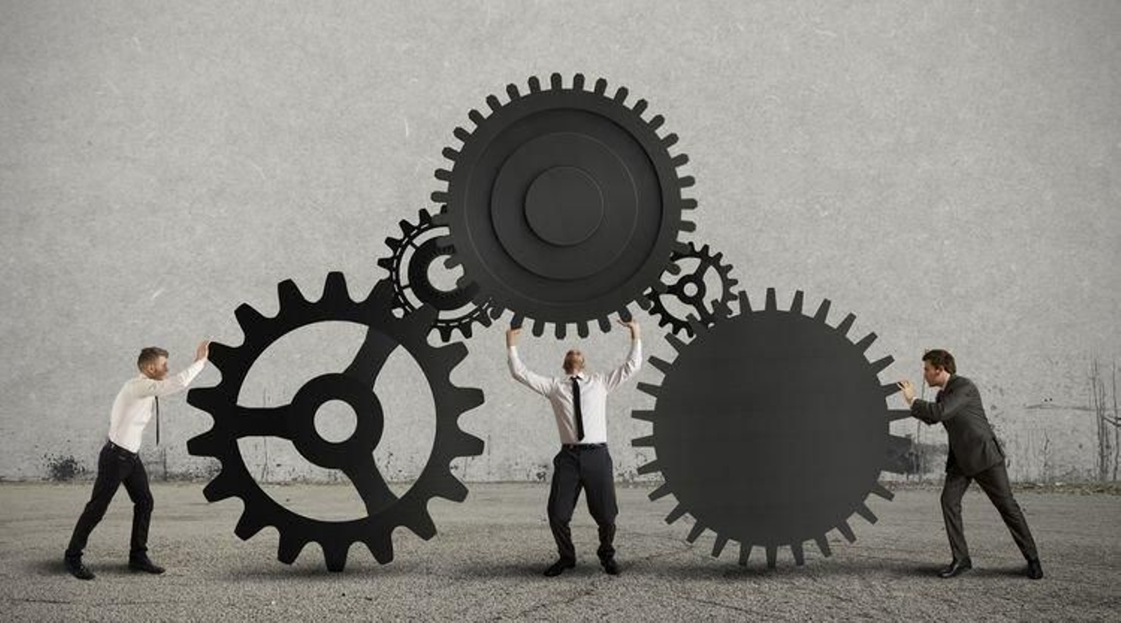 Concepto de trabajo en equipo.