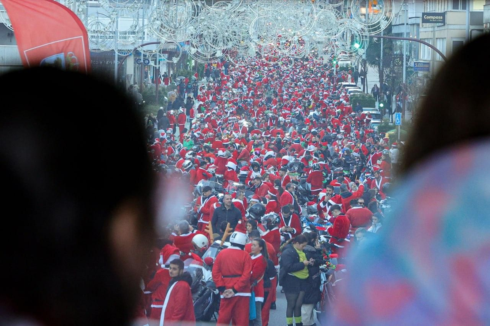 Galería | Los papanoeles moteros toman Vigo
