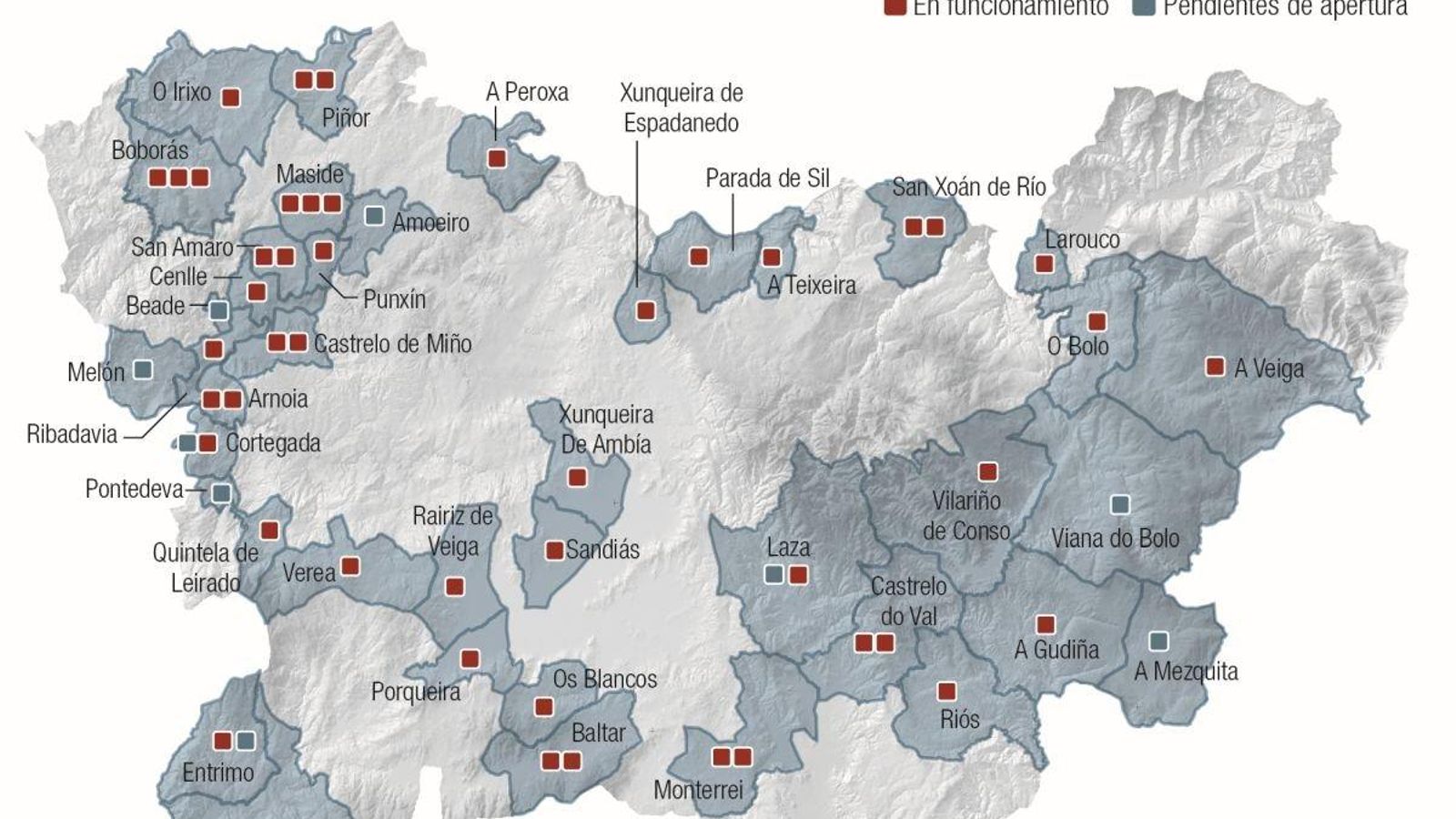 Casas do Maior en la provincia de Ourense.