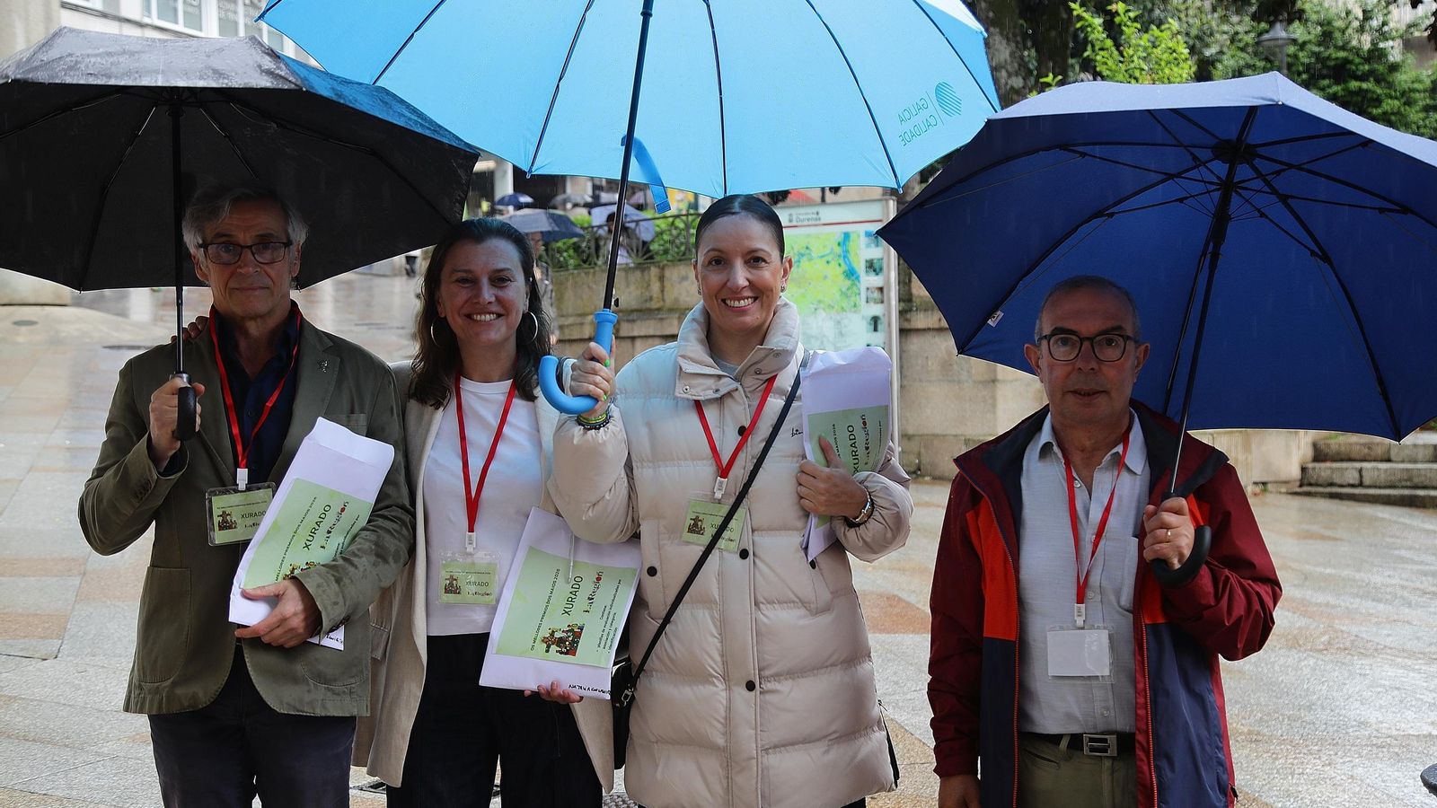 Os xuíces: José M. Eguileta, Natalia González, Ana Méndez e Lalo Pavón.