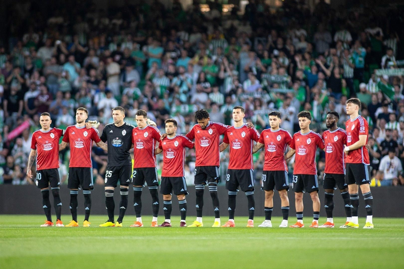 El 11 del Celta contra el Betis.