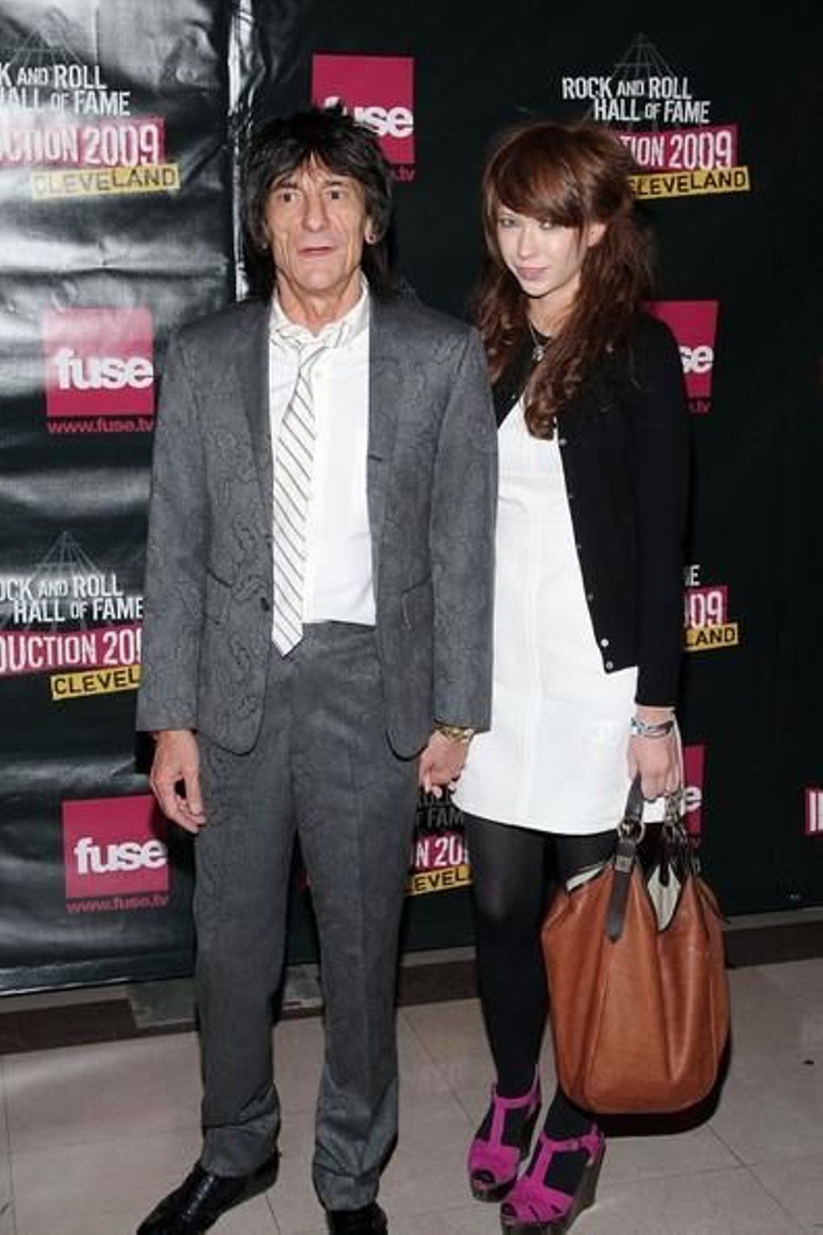 Ronnie Wood, con su novia Ekaterina Ivanova.