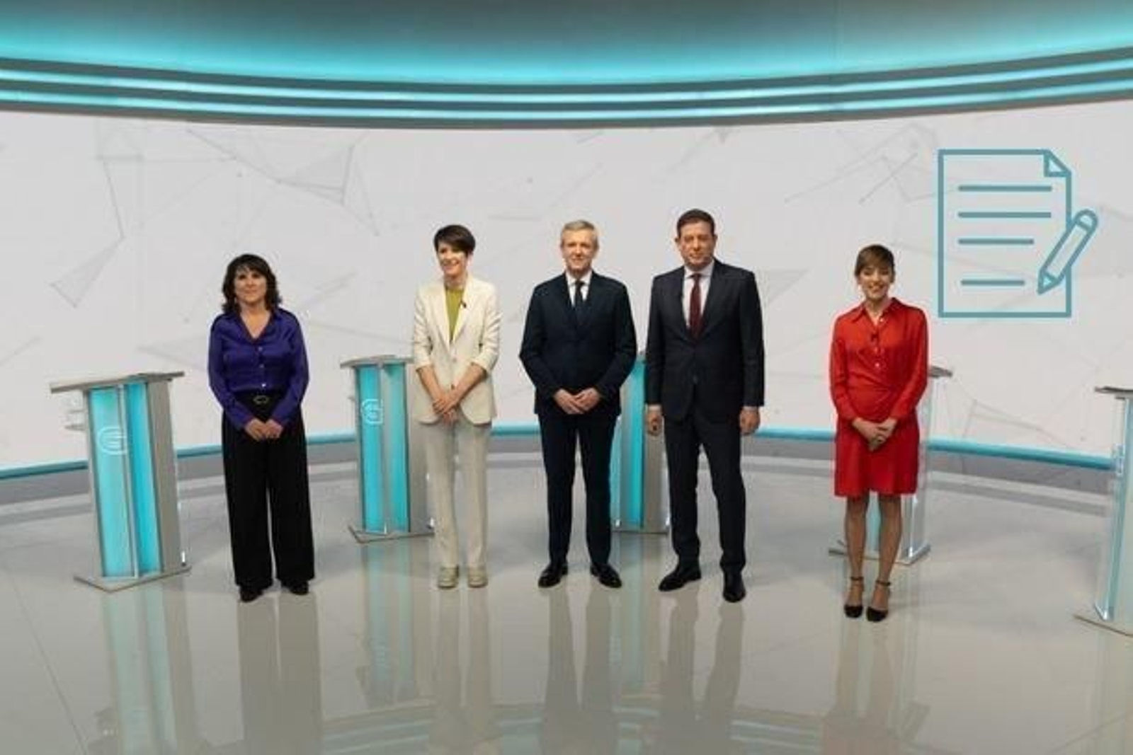 El debate electoral a 5, en frases