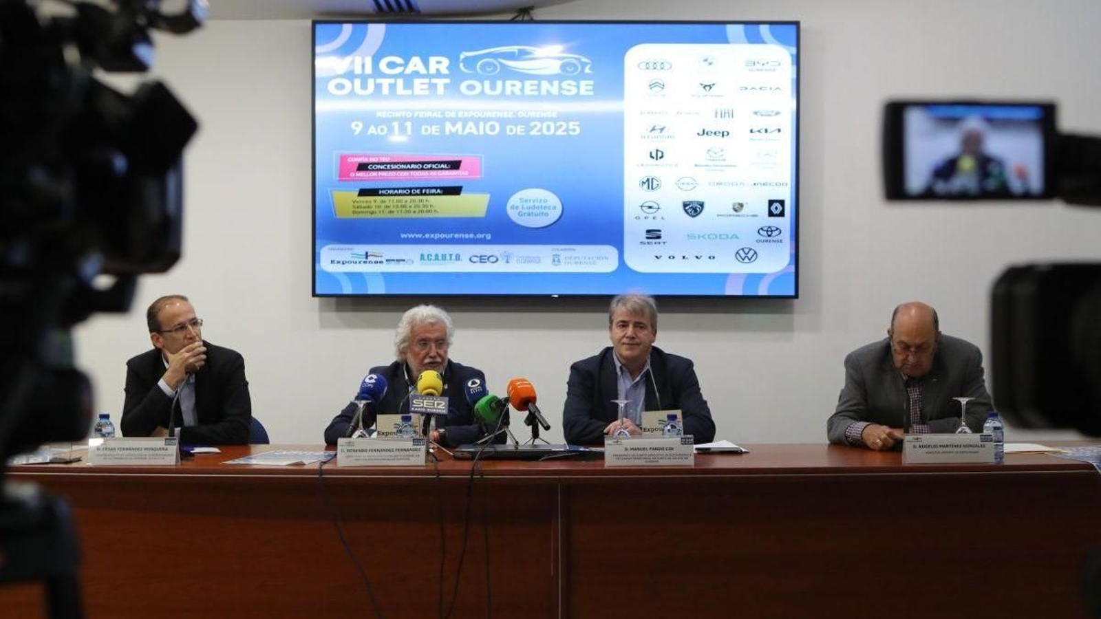 Cesar Fernández Mosquera, Rosendo Fernández, Manuel Pardo y Rogelio Martínez.