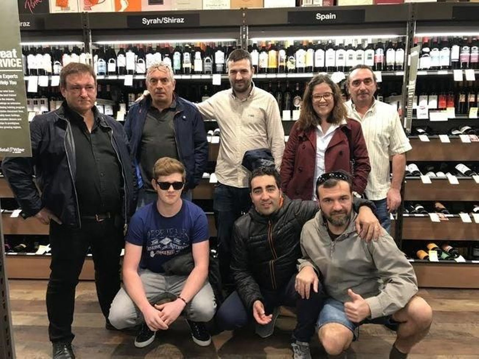 Los "colleiteiros" durante su estancia en Estados Unidos.