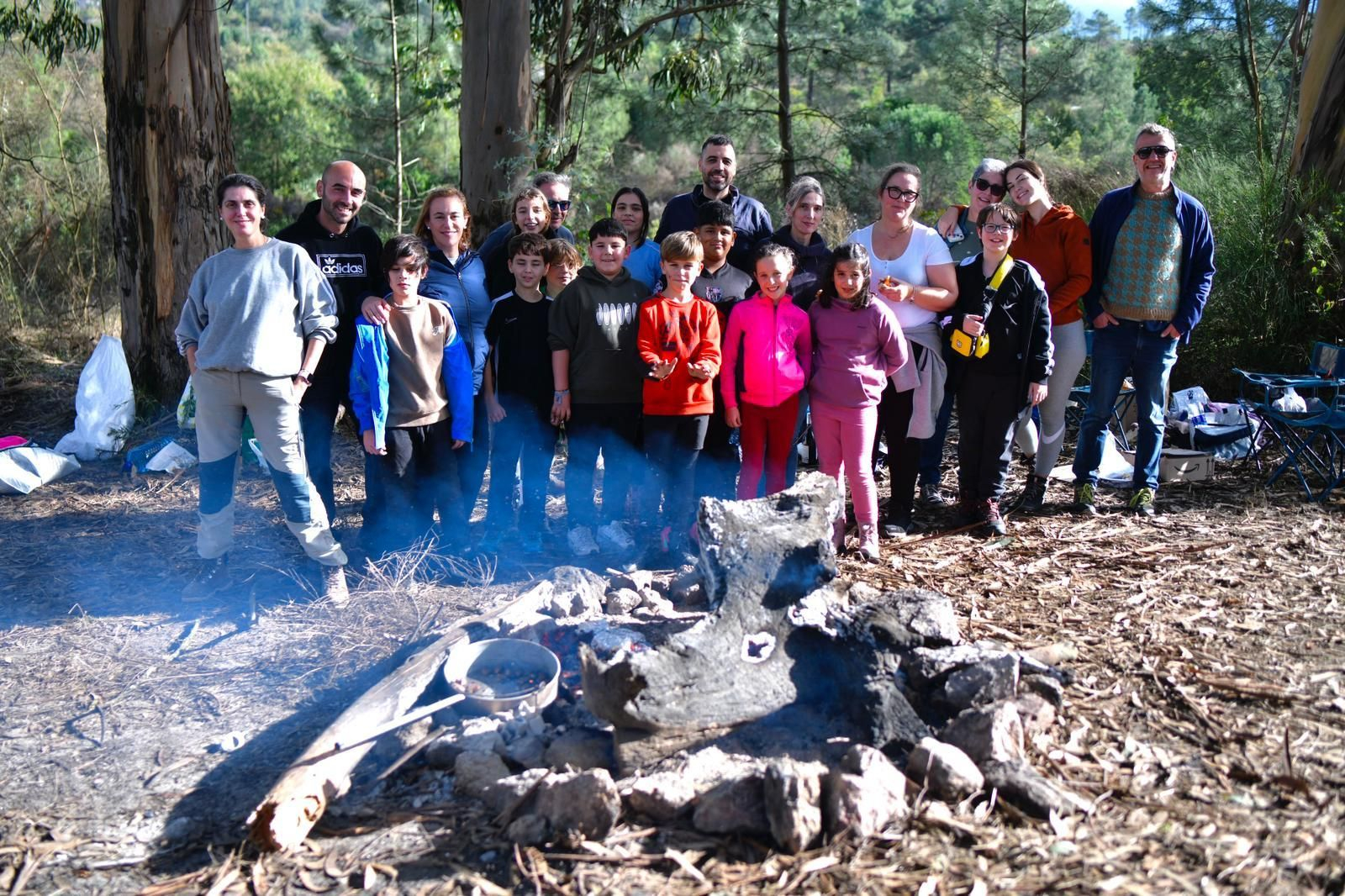 Galería | Montealegre se llena de familias que celebran magosto al aire libre