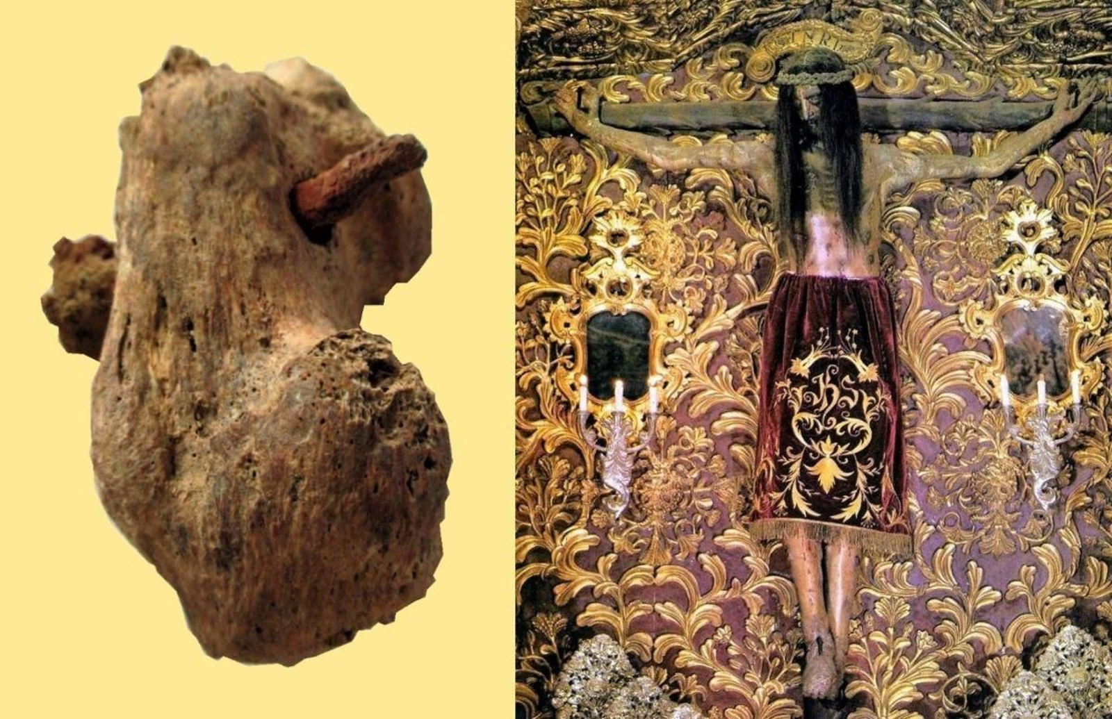 Calcáneo do esqueleto 4926 de Fenstanton e Santo Cristo de Ourense.