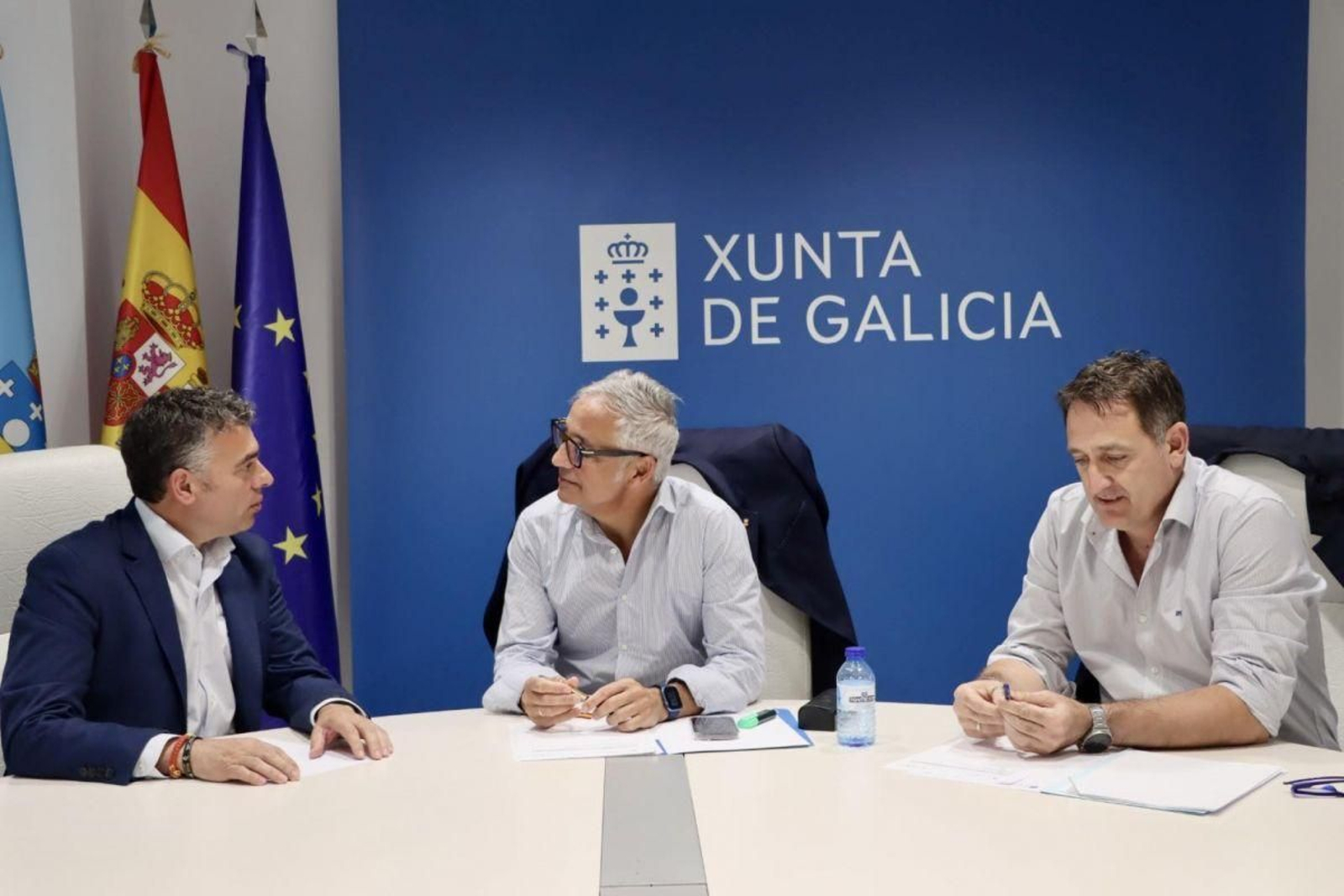 Avelino Pazos, Roberto García e Manuel Pérez.