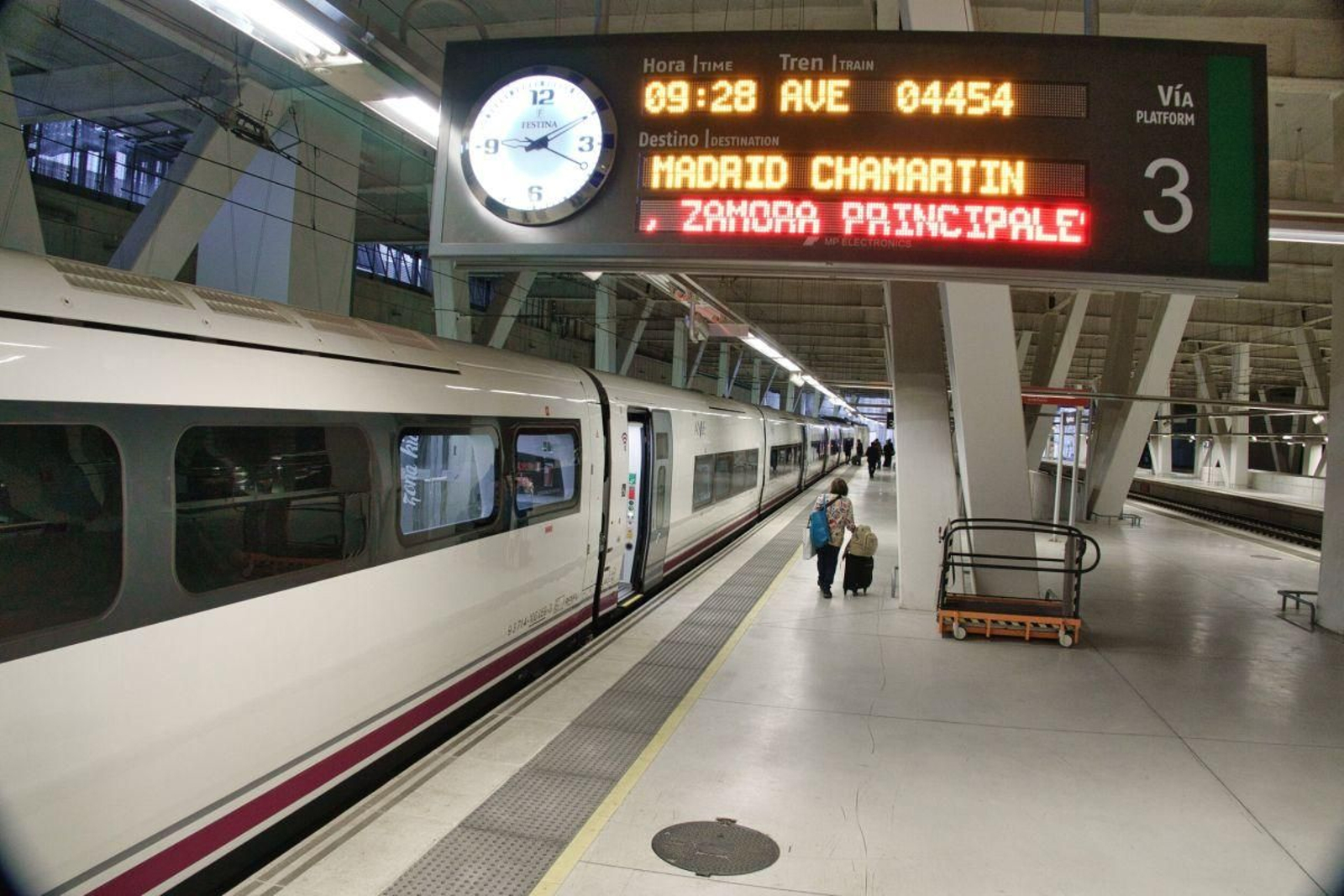 Un tren desde Urzaiz con destino a Madrid-Chamartín, servicio ya completo para el 5 de abril
