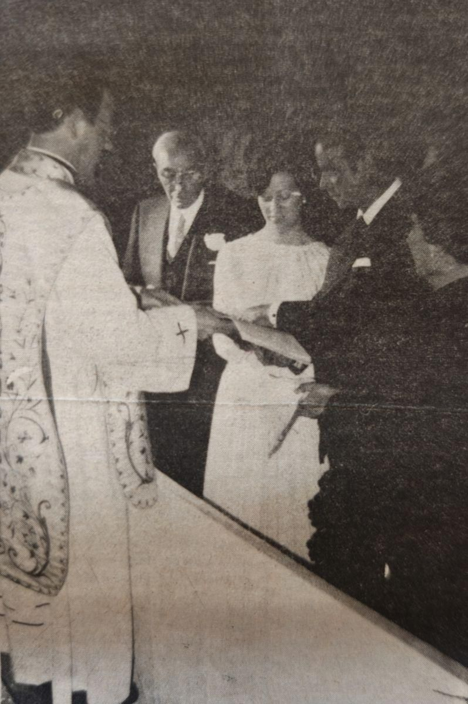 Un momento de la boda.
