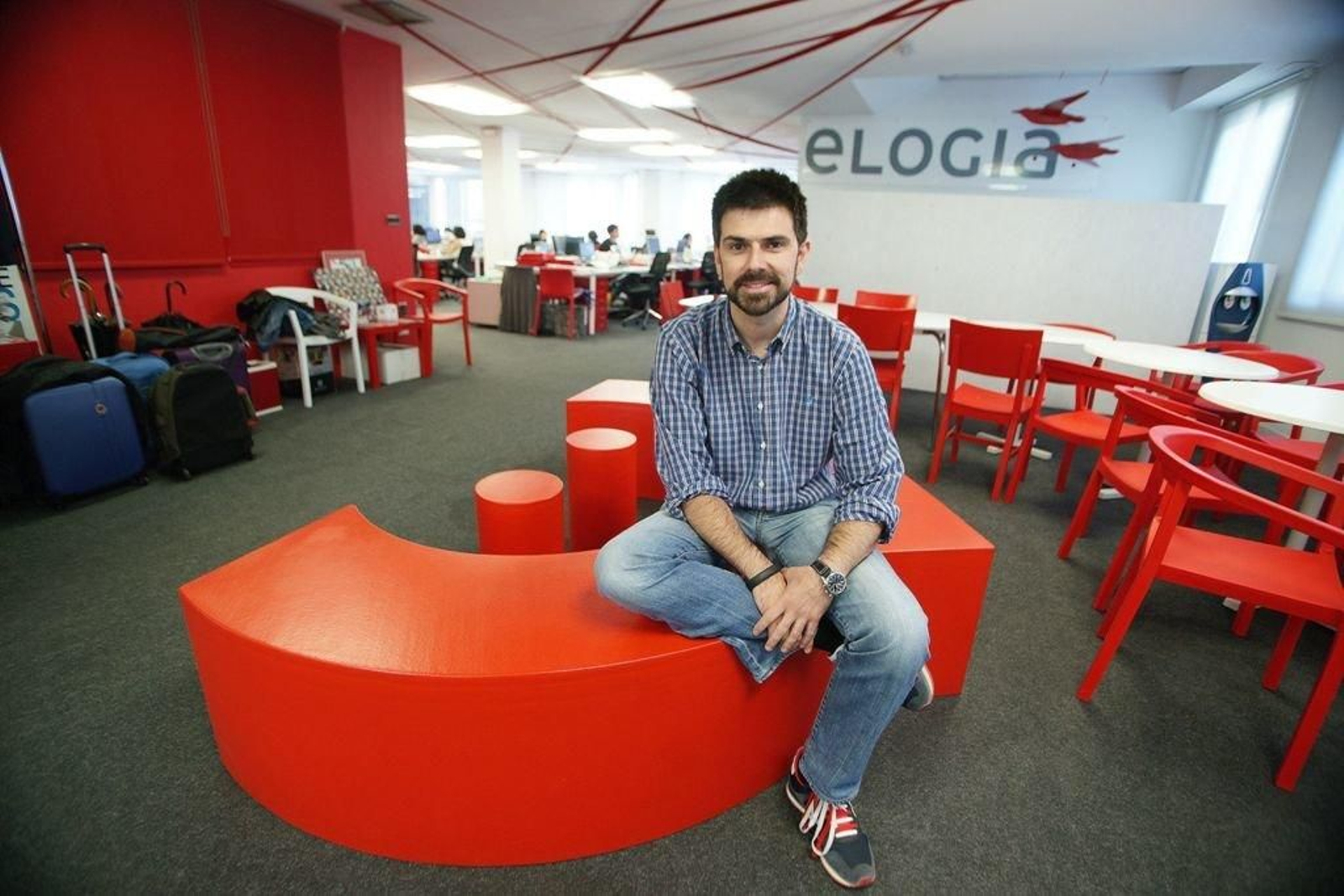 Rubén Ferreiro en las oficinas de Viko en la viguesa plaza de Compostela.