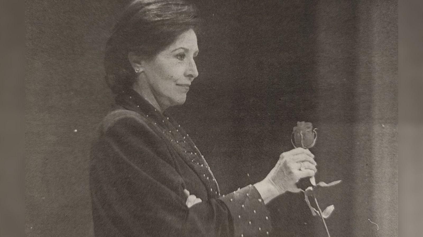 Concha Velasco en plena actuación.