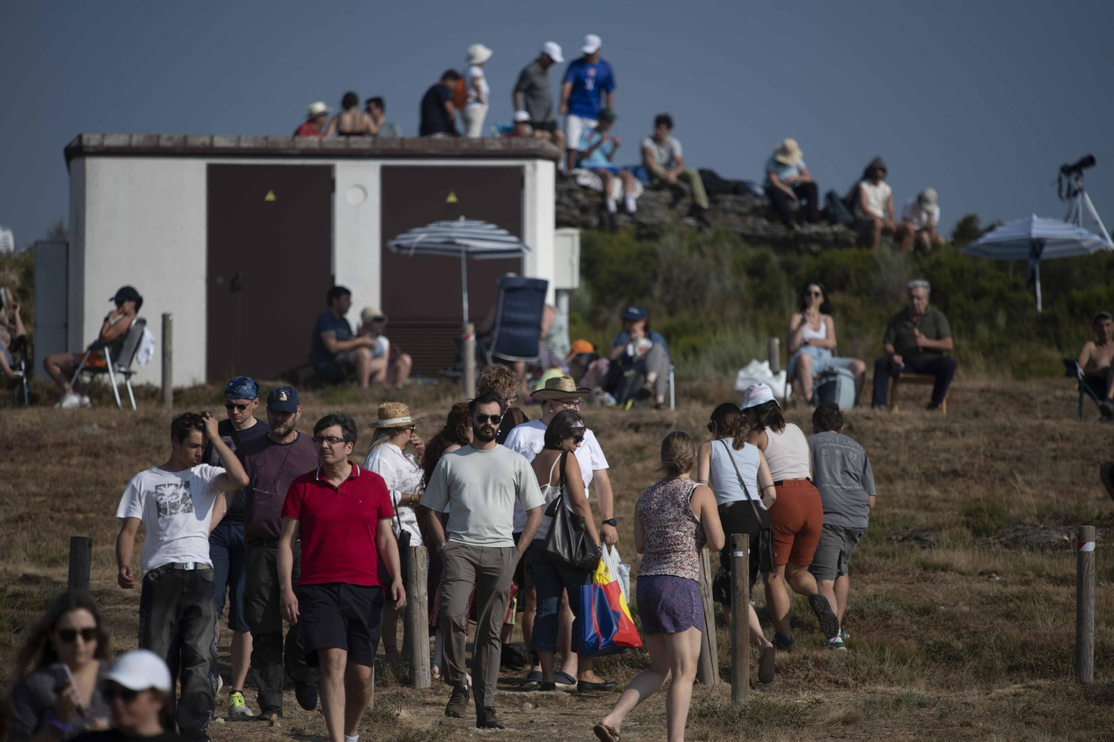 Galería | El observatorio de Trevinca, en A Veiga, vive una jornada histórica de eclipse