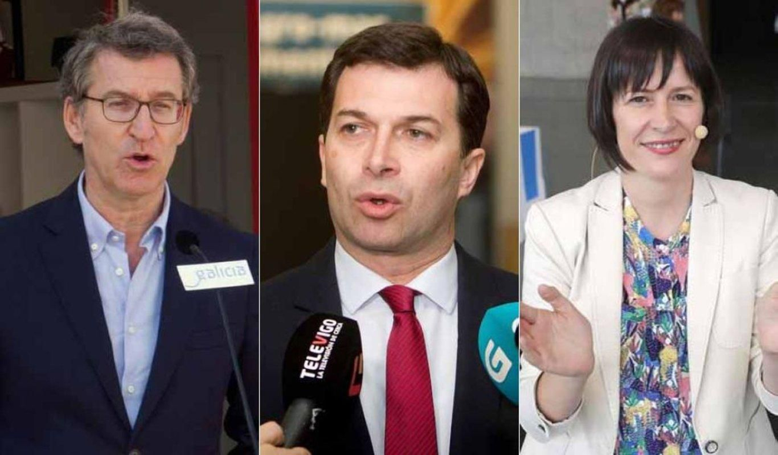 Feijóo, Caballero y Pontón.