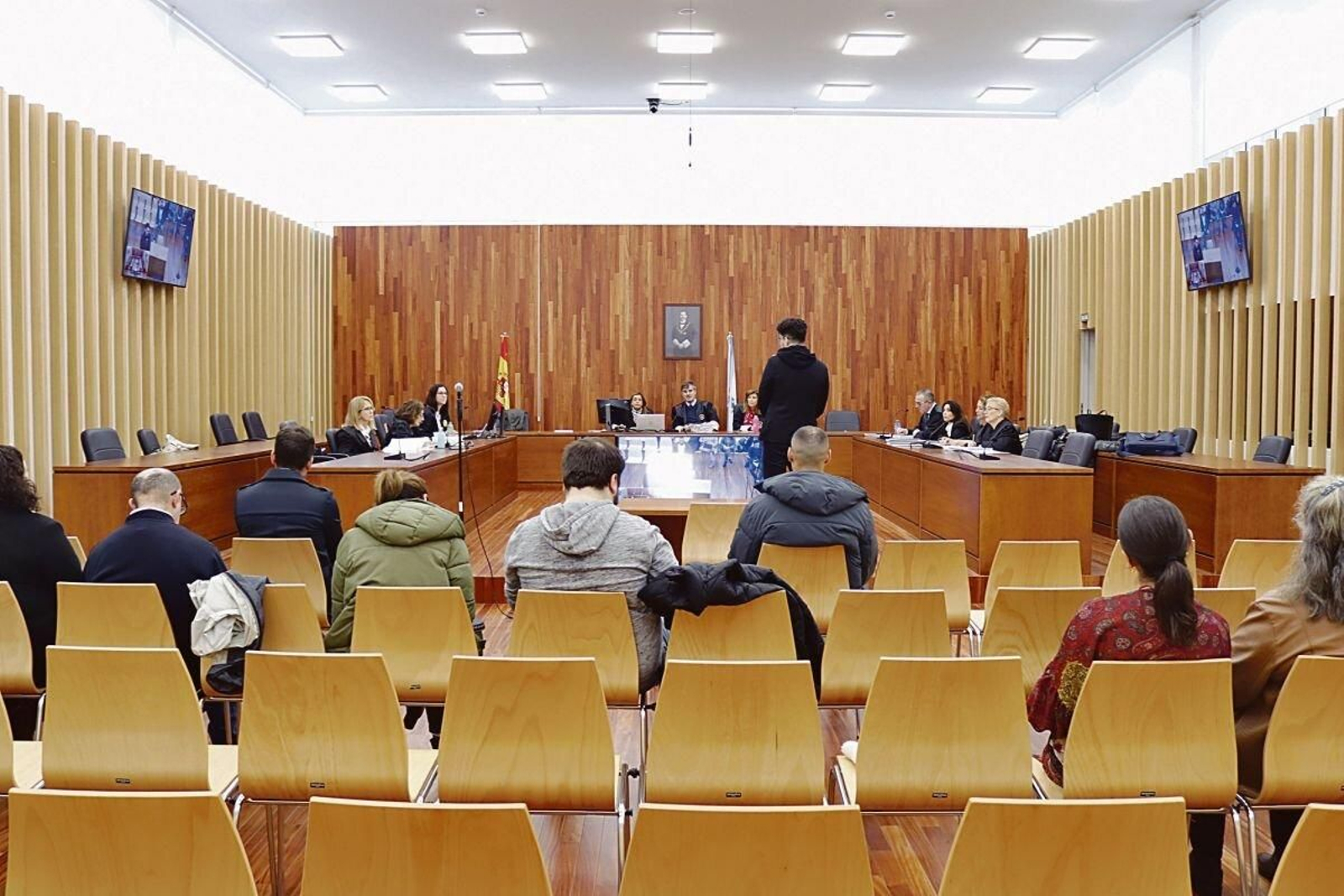 Imagen de una declaración durante un juicio celebrado en Vigo.