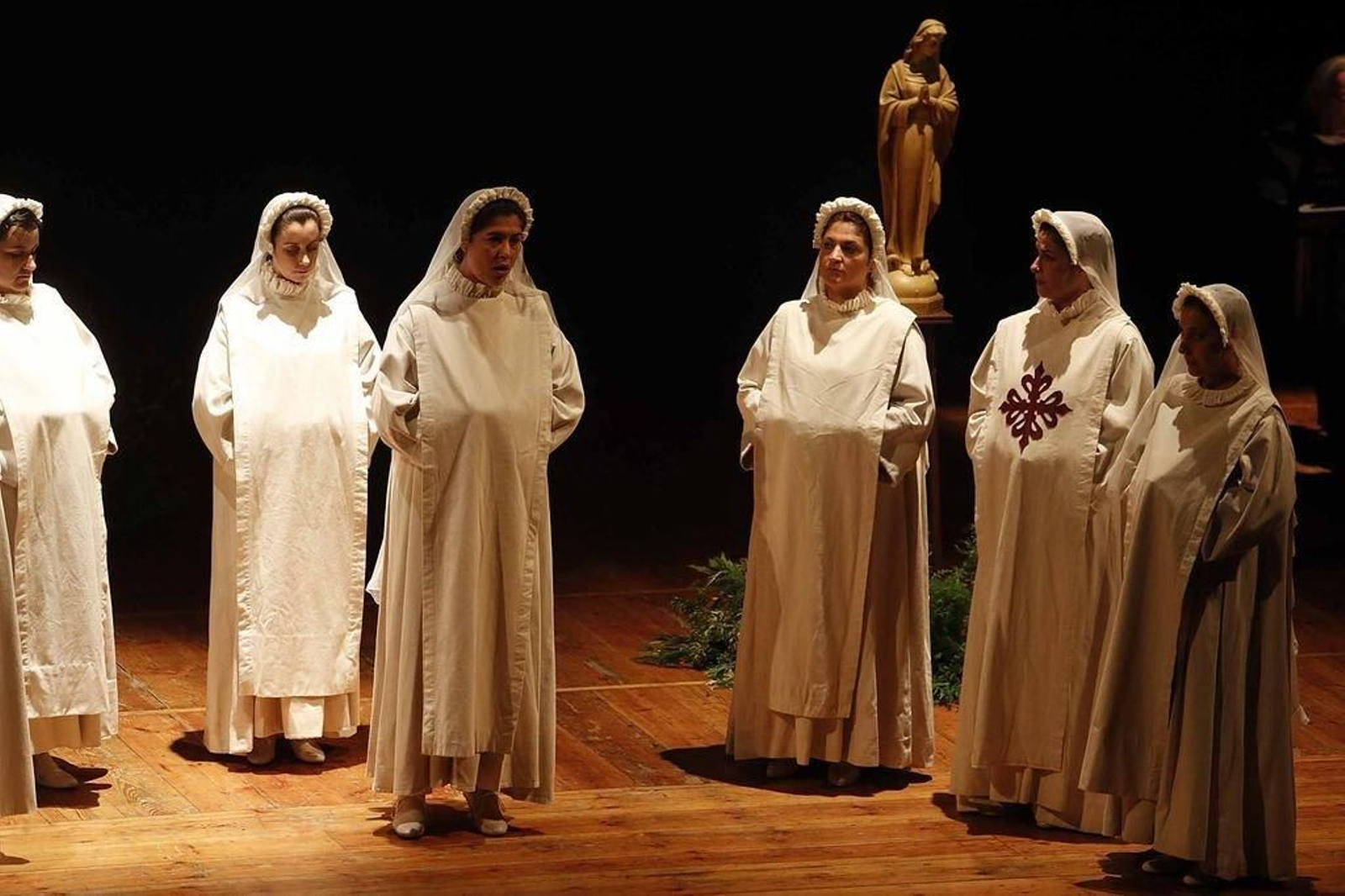 Un momento de la representación de la ópera de ayer.