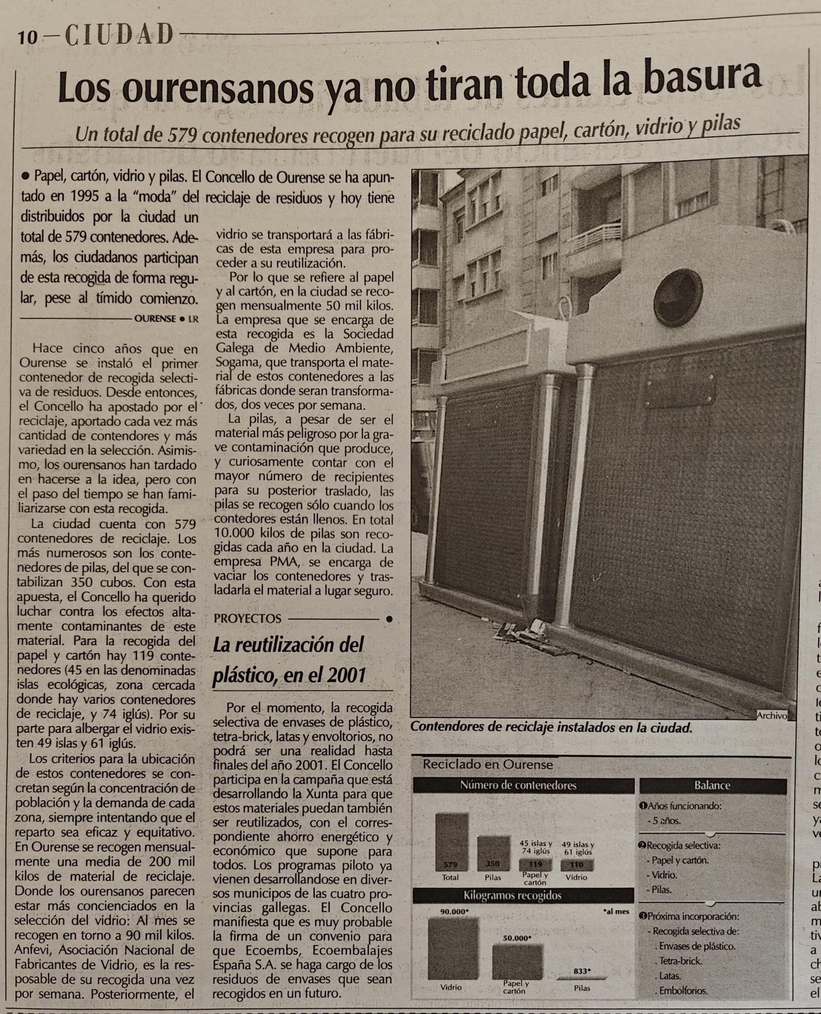 Noticias escaneadas del periódico La Región del 18 de julio del 2000