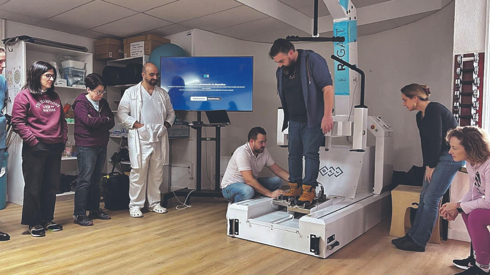 Los robots ya están en el gimnasio del servicio de Medicina Física y Rehabilitación del Meixoeiro.