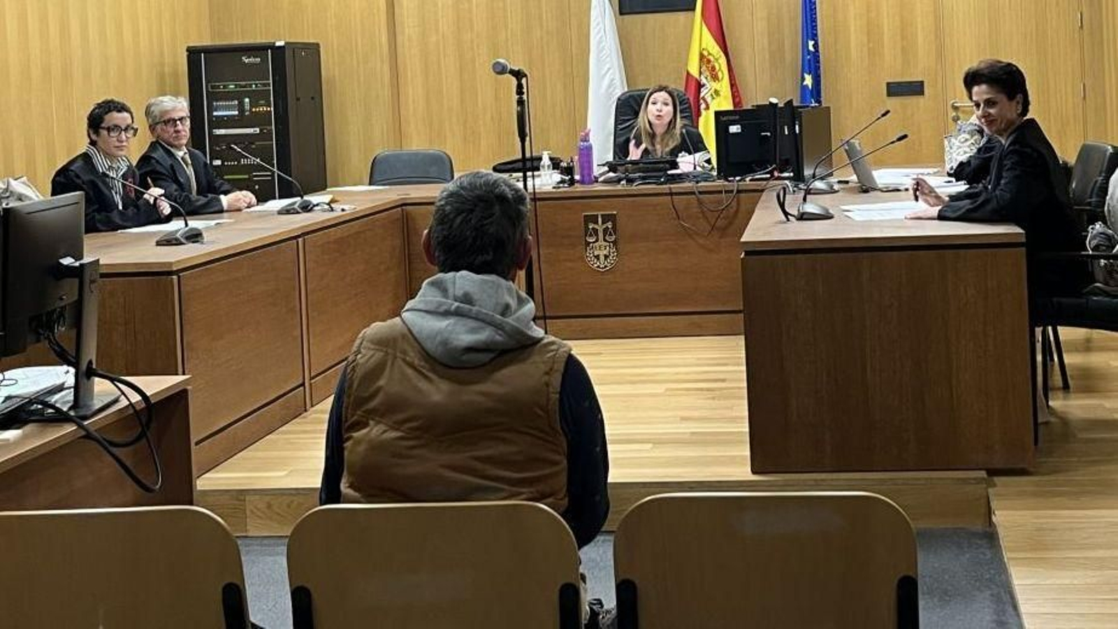 Roberto, en la Plaza 2 de la Sección Penal.
