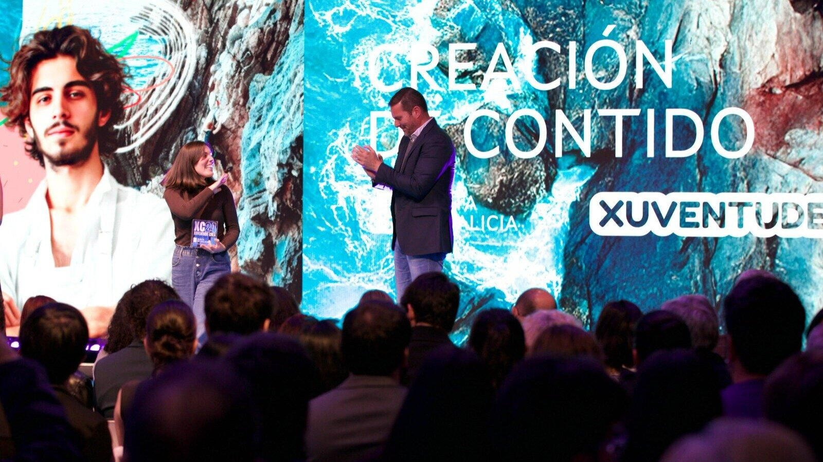 Un momento de la gala de entrega de los premios "Xuventude Crea 2024".