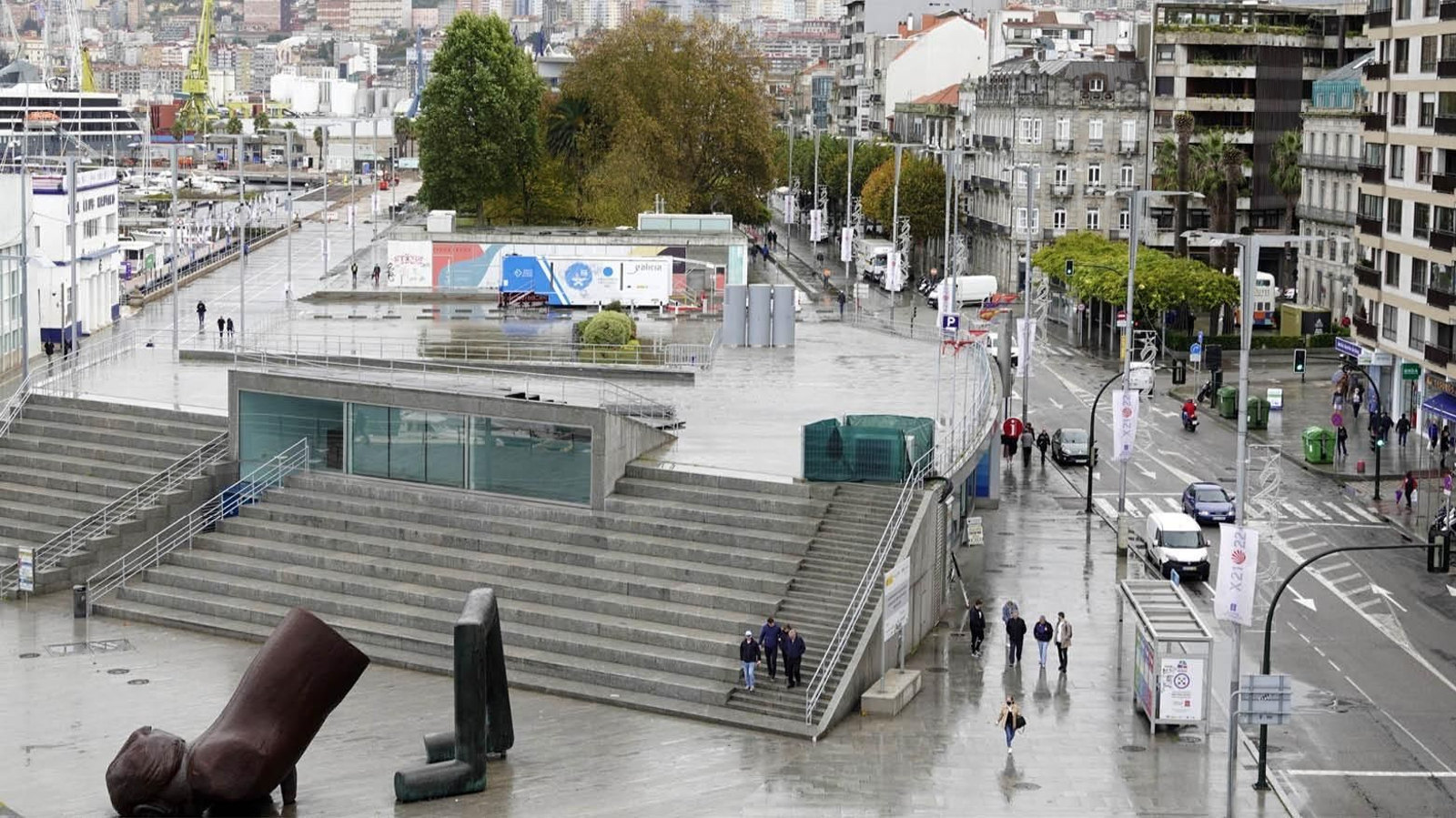 El parking nuevo uniría el exrobotizado de A Laxe con la Estrella, bajo Montero Ríos.
