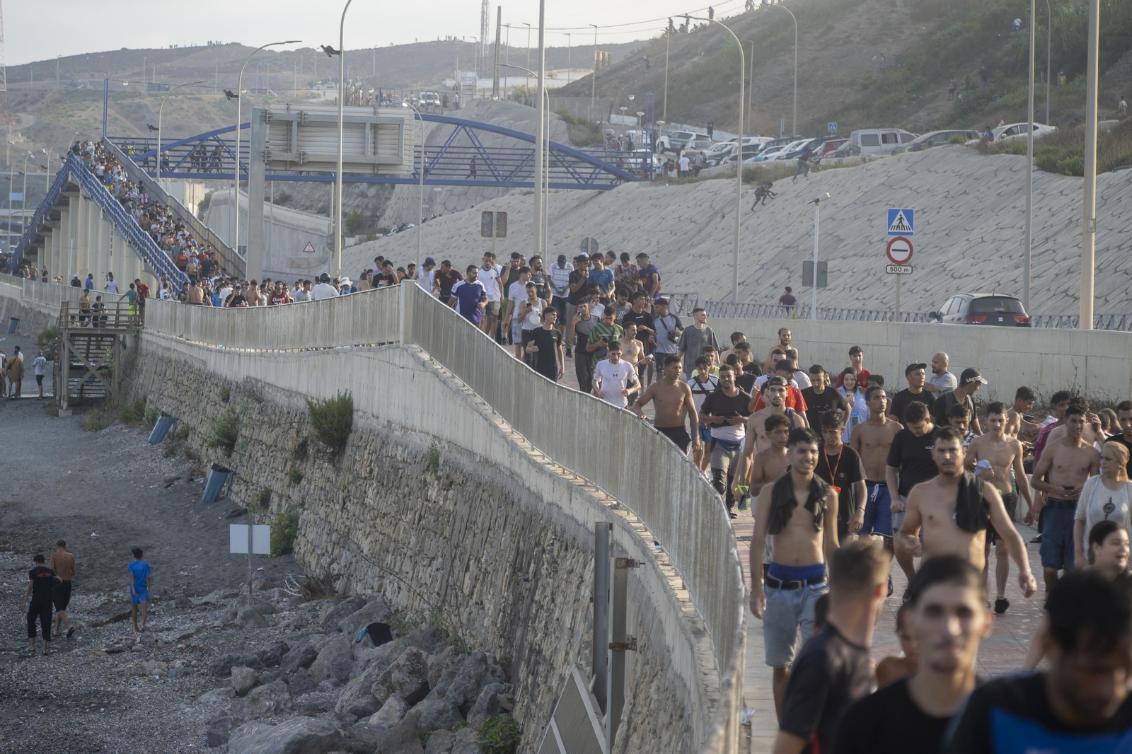 Galería | Llegada masiva de inmigrantes a Ceuta desde Marruecos