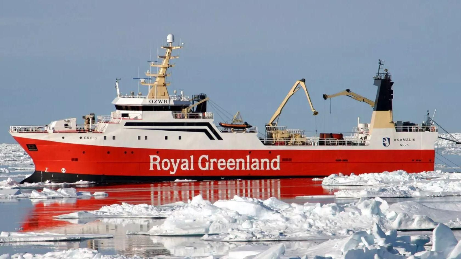 El arrastrero congelador ‘Akamalik’ que construyó Freire para Royal Greenland, empresa pública de Groenlandia.