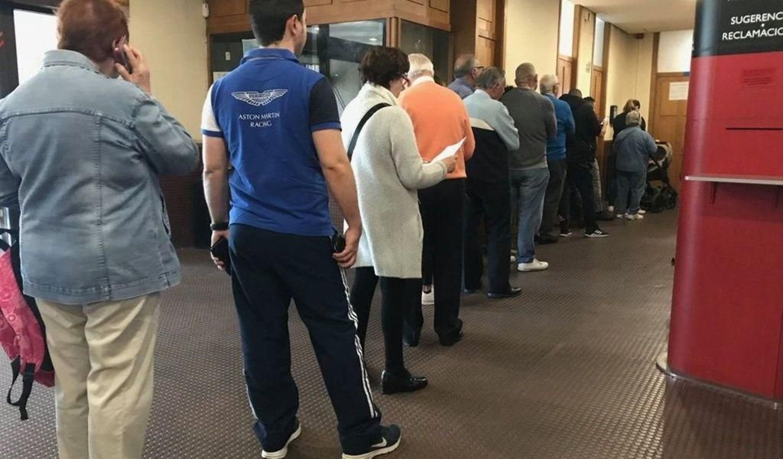 El registro civil vigués, con largas colas habitualmente.