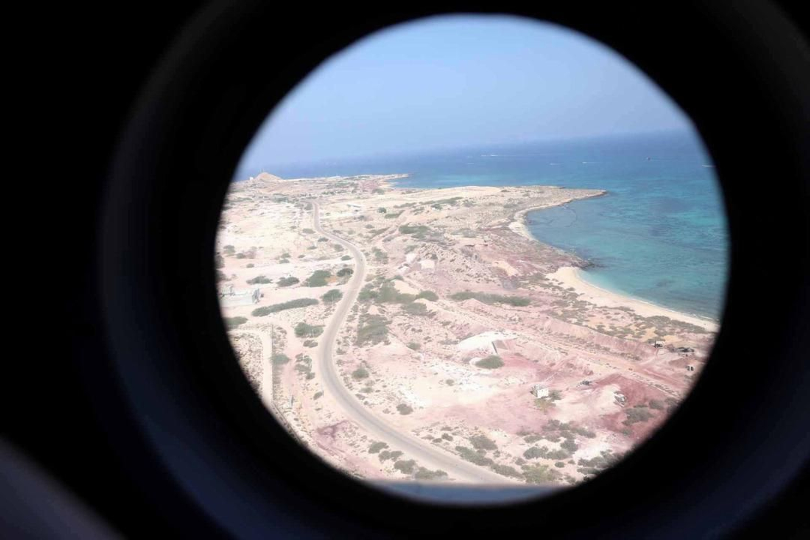 Vista del estrecho de Ormuz