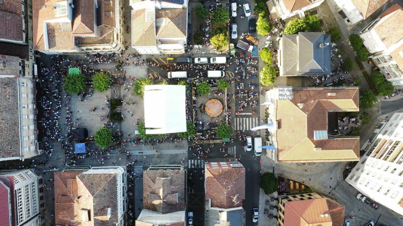 O Carballiño desde el aire