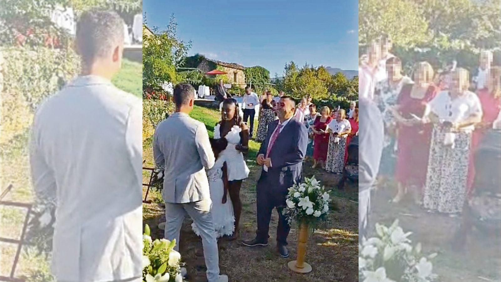 Imagen de la celebración de la boda en Gomesende.