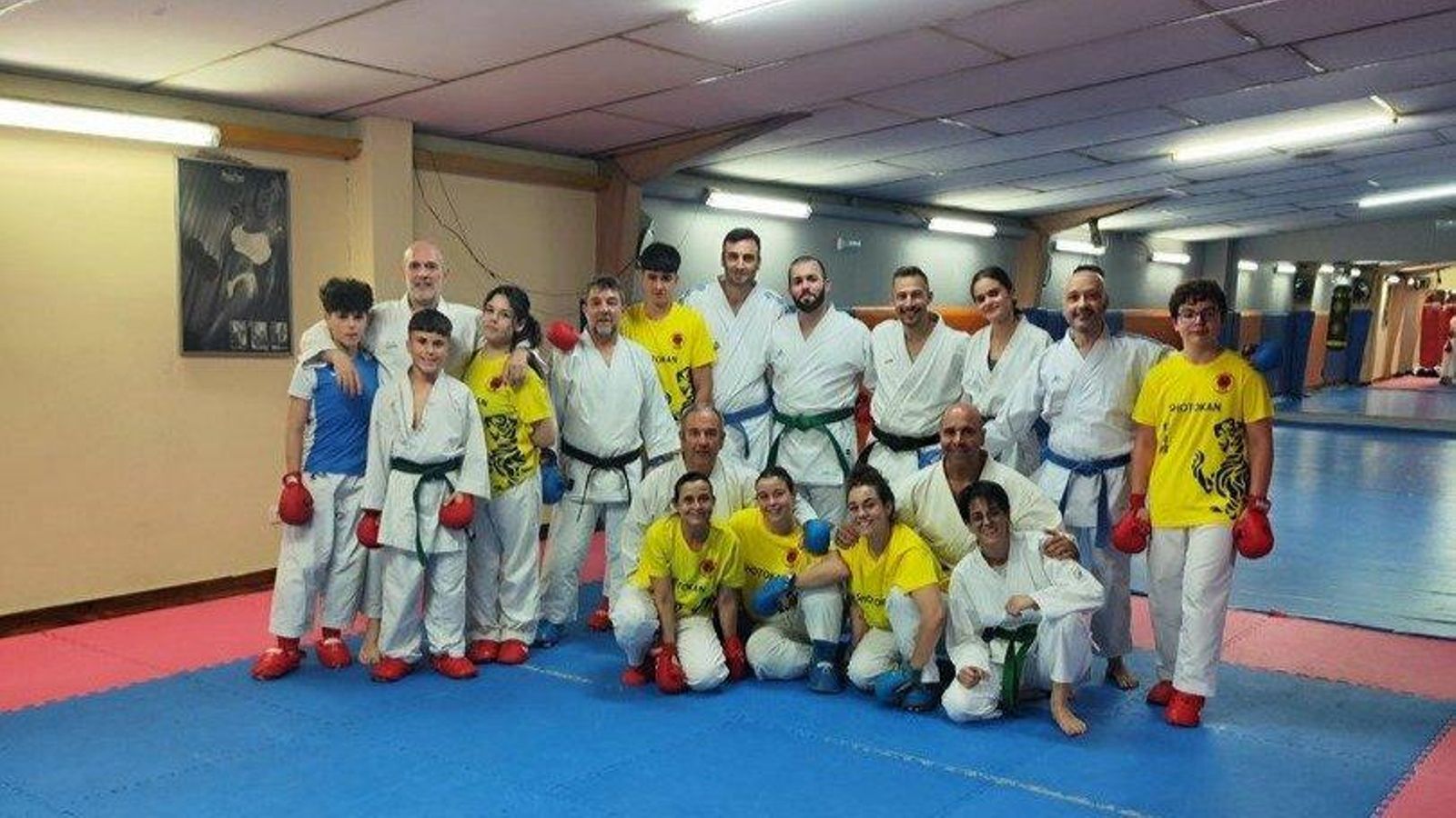 Socios del gimnasio Squash