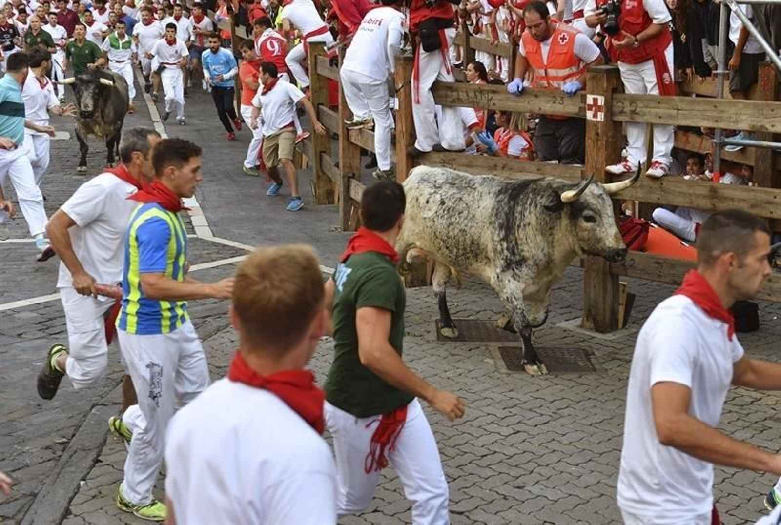 El primer encierro de los Sanfermines 26