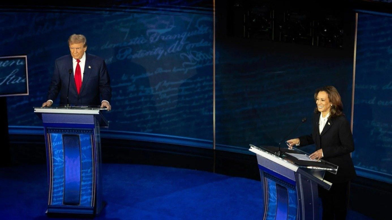 Harris y Trump en el primer debate. Europa Press.