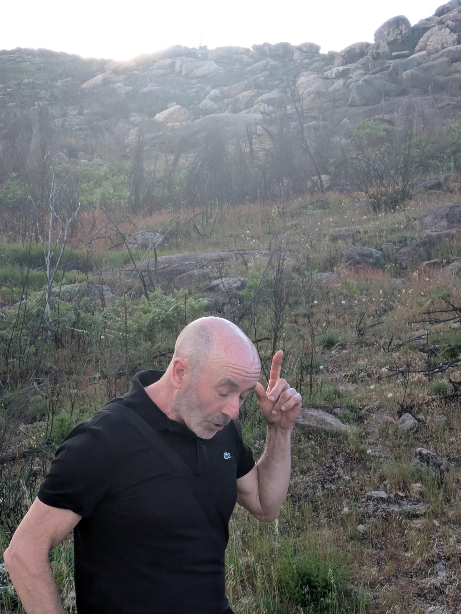 Lolo explicando cómo fue aquel día el rescate de Yago.