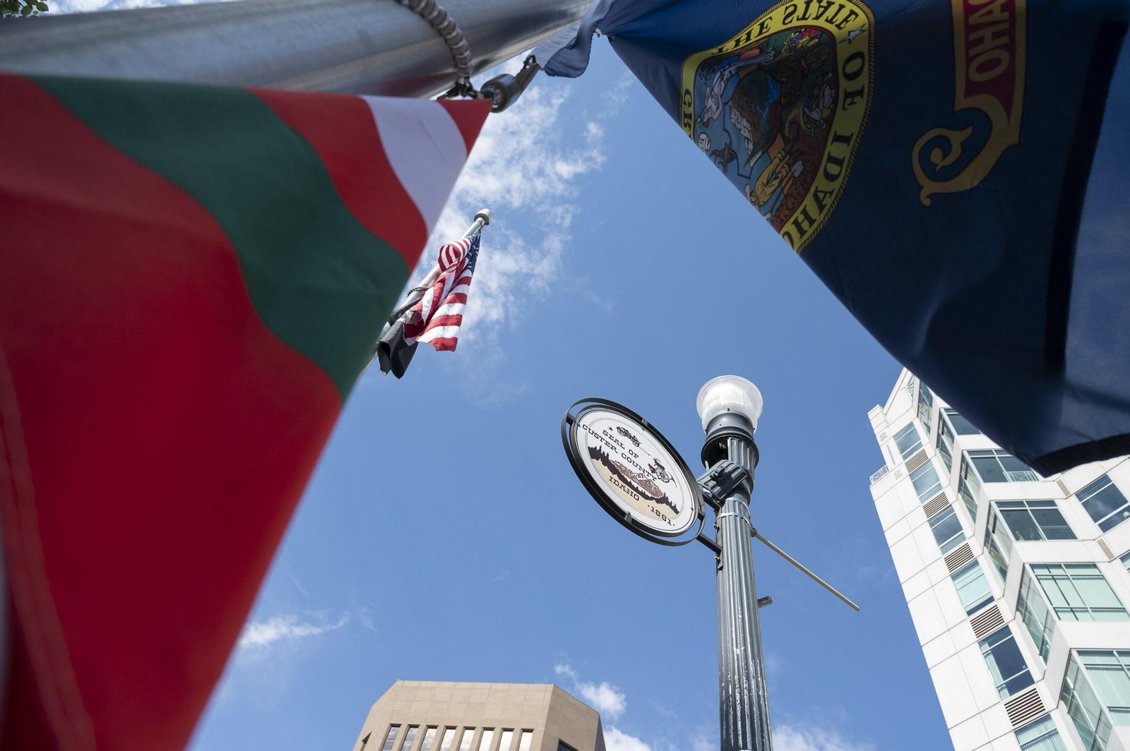 La Ikurriña ondeando en Idaho