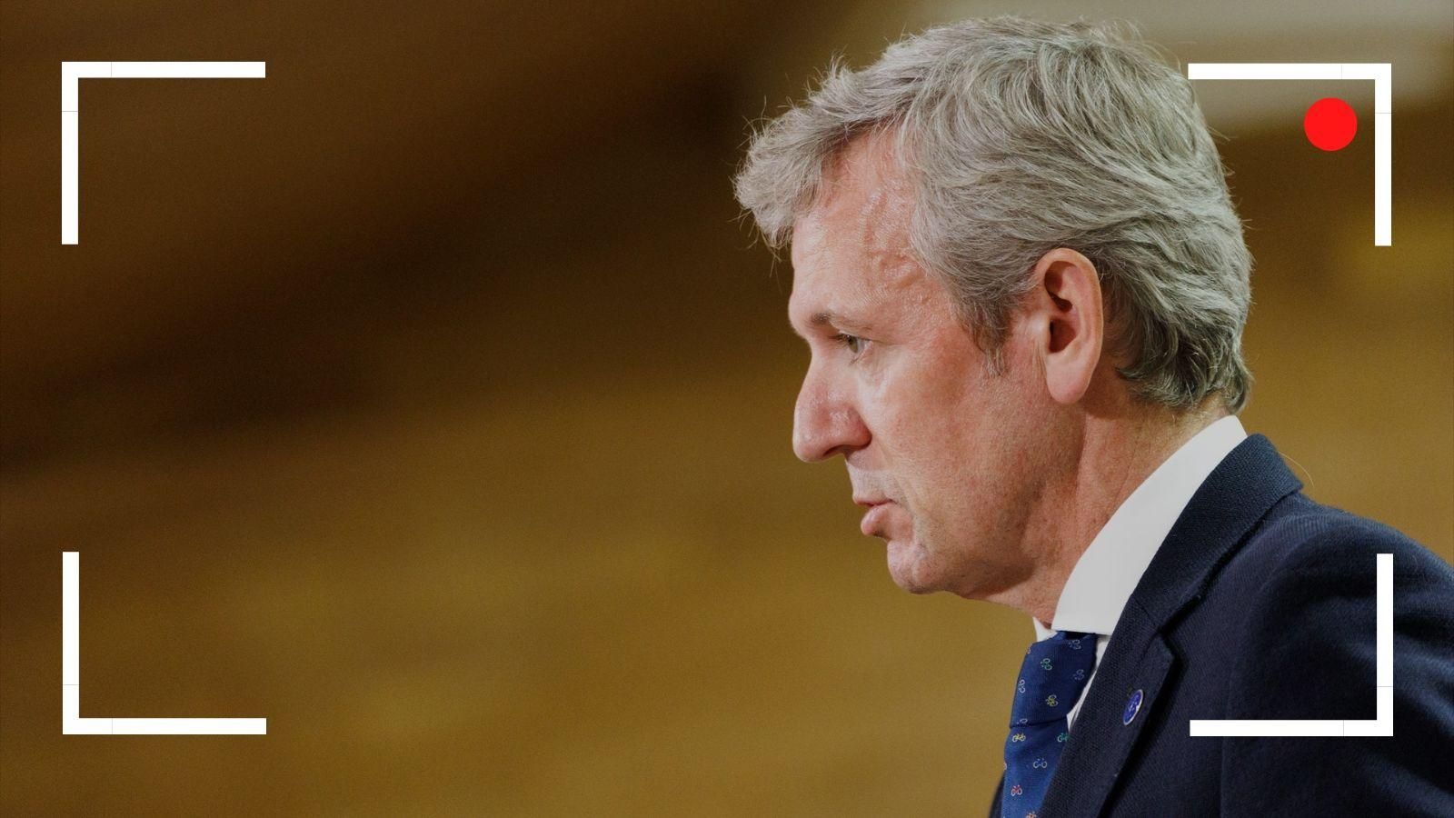 El presidente de la Xunta Alfonso Rueda, comparece tras el Consello de la Xunta de este lunes, 15 de junio.