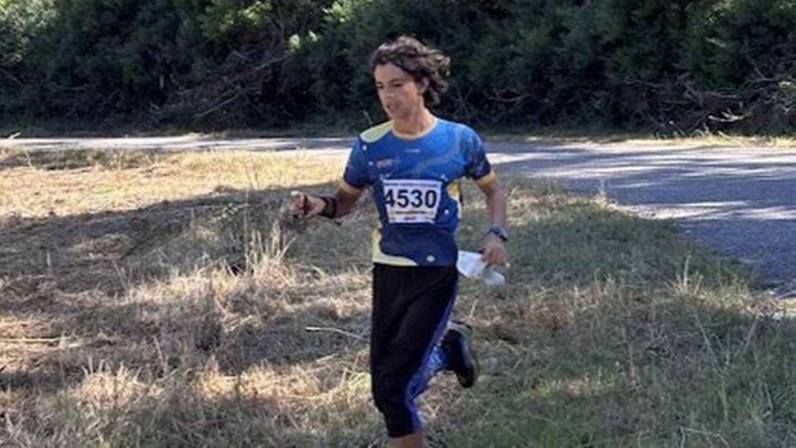 Brais Rodríguez, en competición.
