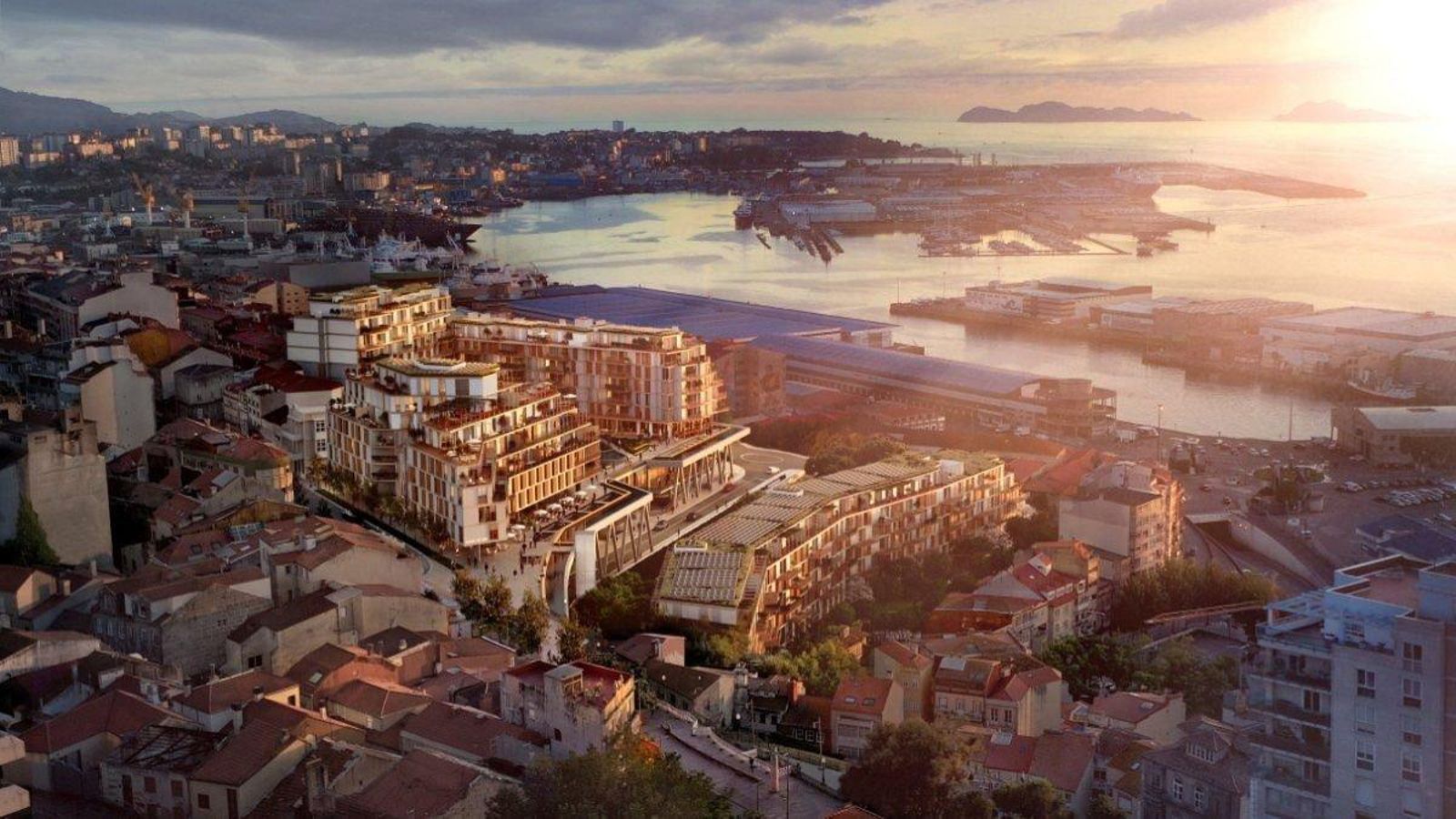 Barrio do Cura, como tendría que ser al final, según la visión divulgada por la promotora.