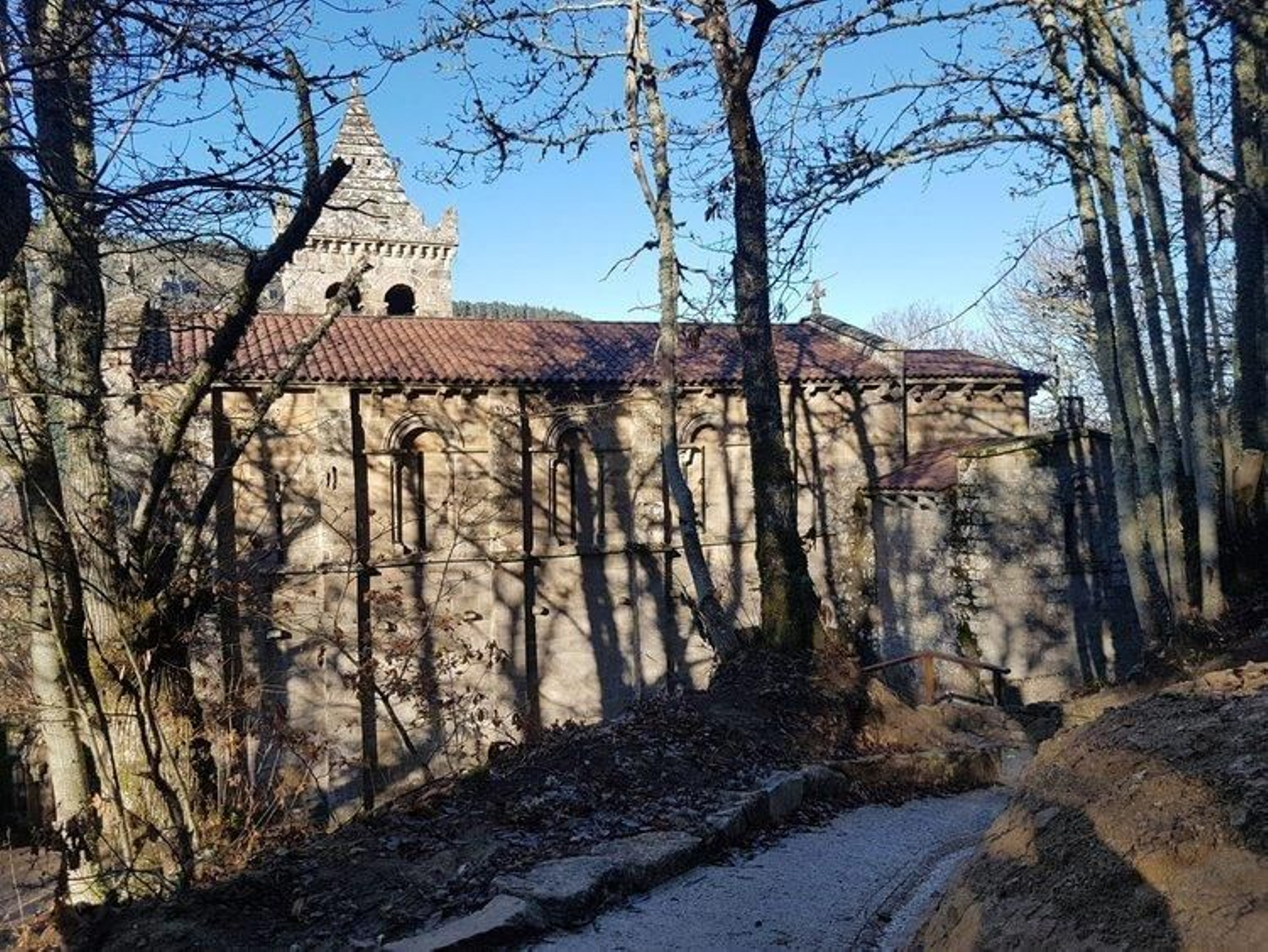 Monasterio de Santa Cristina, en el término municipal de Parada de Sil.