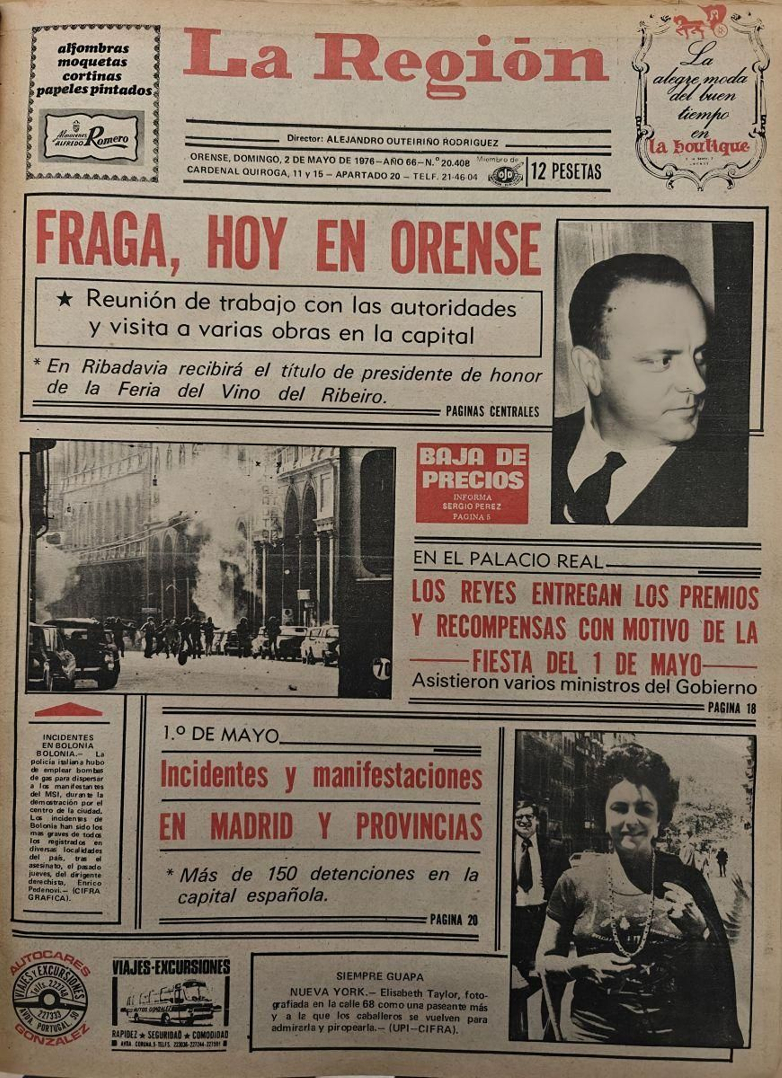 Primera página de 1976.
