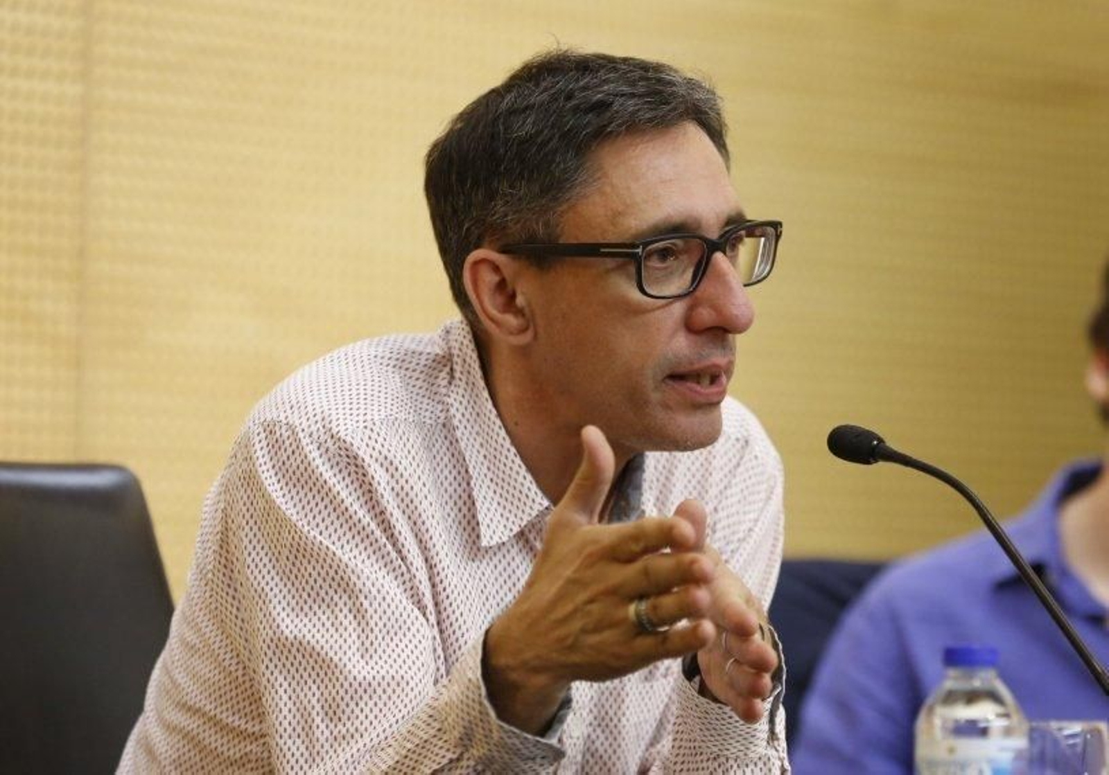 El periodista Moncho Lemos protagoniza el Foro La Región de este lunes (XESÚS FARIÑAS).