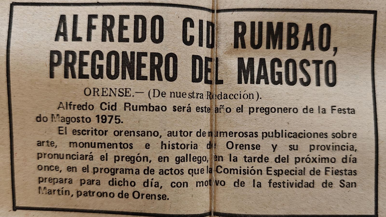 La Región del 9 de noviembre de 1975