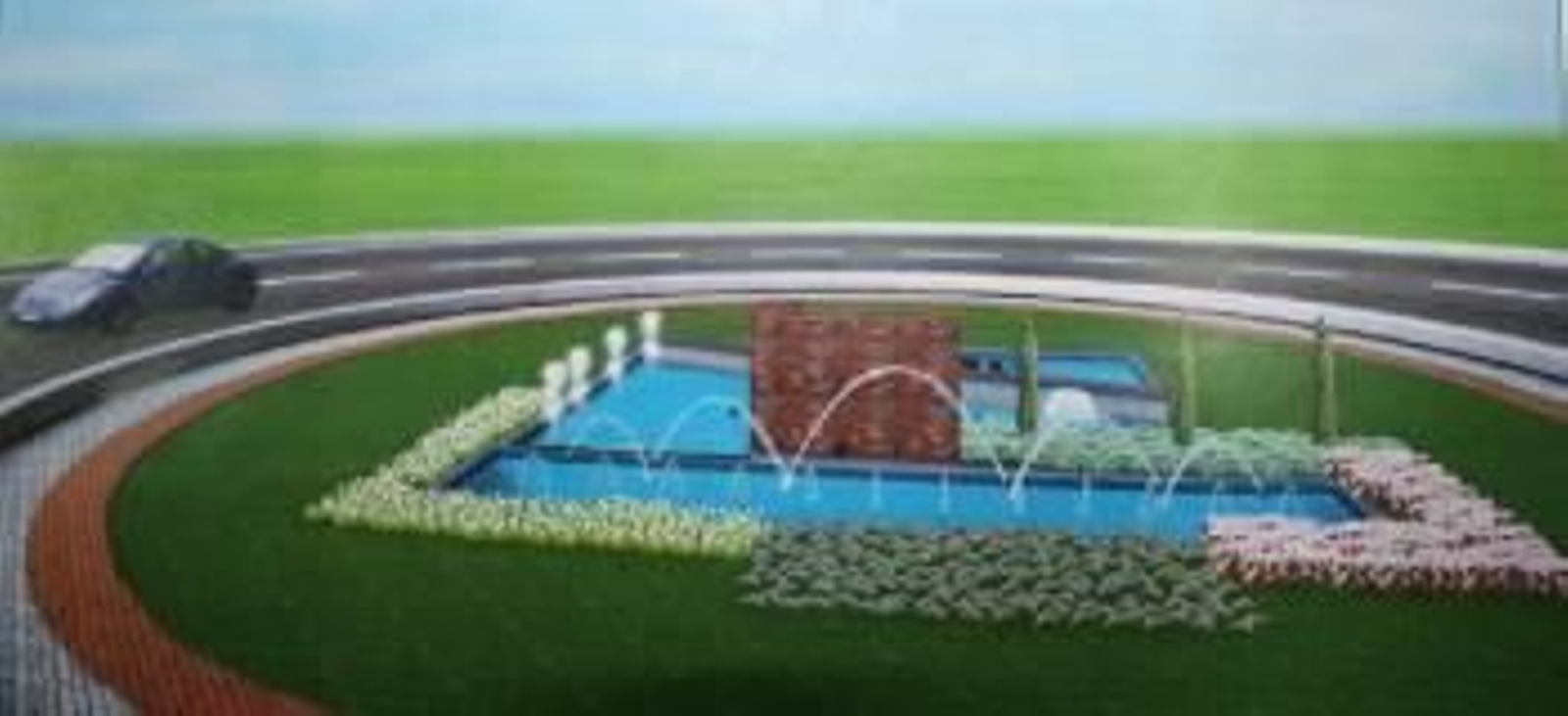 Así quedará la rotonda del acceso centro.