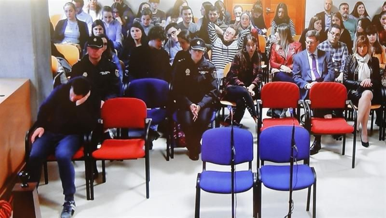 El Chicle, durante el juicio.